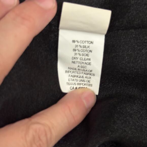 Marc Jacobs Black Button-Front Sleeveless Mini Dress Size 8 Cotton Silk Blend - Picture 5 of 12